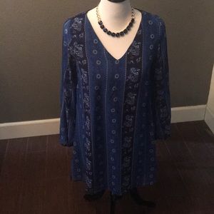 Necklace-blue bauble bar